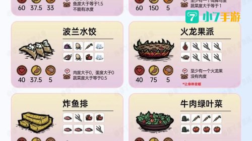 饥荒食谱
